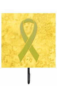 Yellow Ribbon for Sarcoma, Bone or Bladder Cancer Awareness Leash or Key Holder AN1203SH4 by Caroline&#39;s Treasures