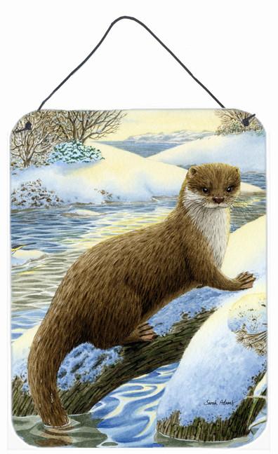 Otter on the bank Wall or Door Hanging Prints ASA2050DS1216 by Caroline's Treasures