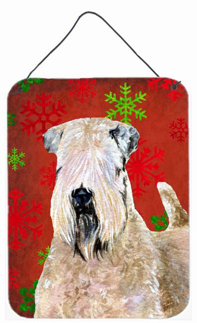 Wheaten Terrier Soft Coated Snowflakes Christmas Wall or Door Hanging Prints by Caroline's Treasures