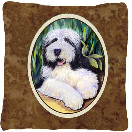 Bearded Collie Decorative   Canvas Fabric Pillow by Caroline's Treasures