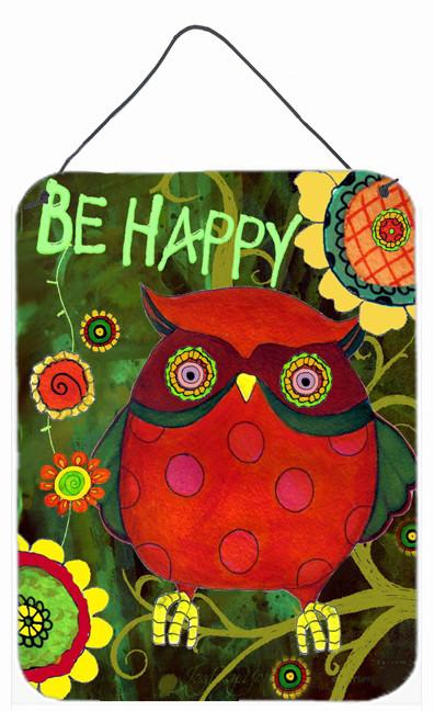 Be Happy Oh Yeah Owl Wall or Door Hanging Prints PJC1027DS1216 by Caroline's Treasures