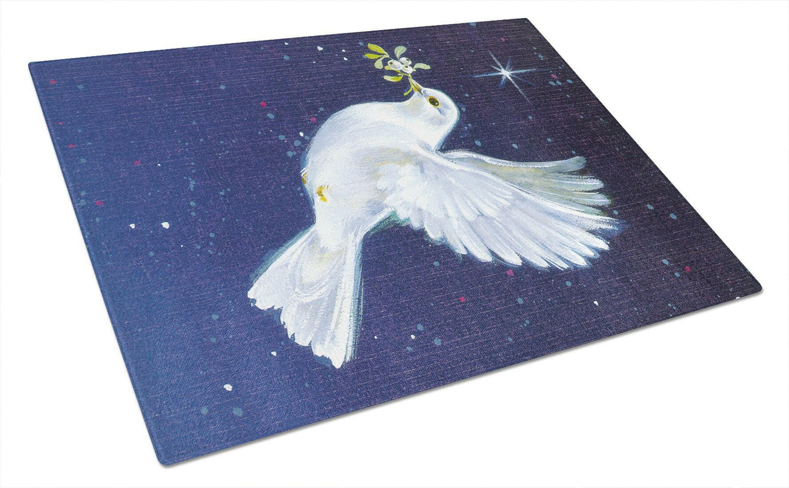 Peace Dove with the Olive Branch Glass Cutting Board Large AAH1624LCB by Caroline's Treasures