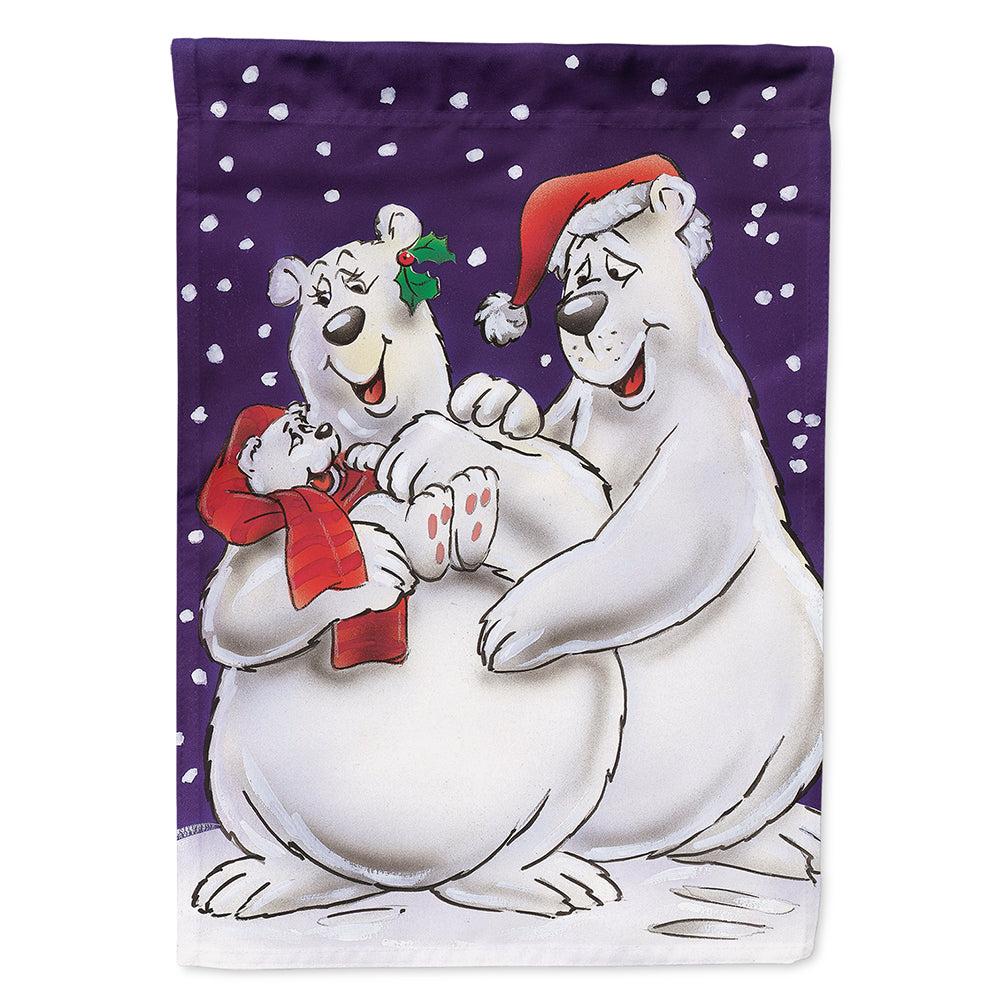Holiday Polar Bears Flag Canvas House Size AAH7269CHF