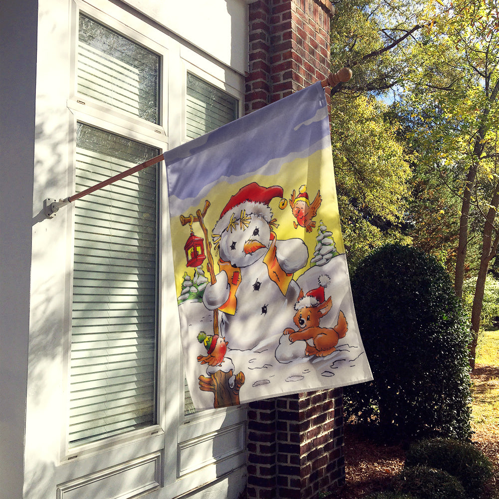 Scarecrow Snowman Flag Canvas House Size AAH7295CHF