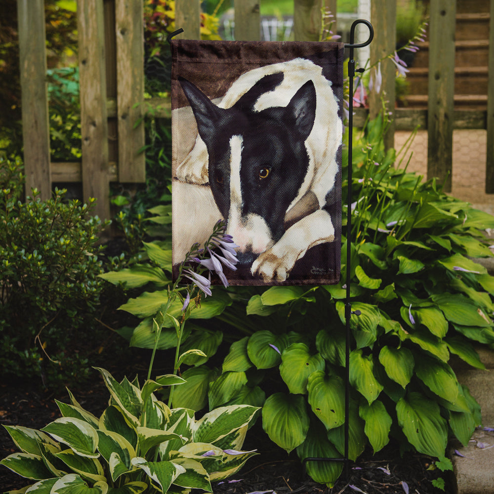 Bull Terrier by Tanya and Craig Amberson Flag Garden Size