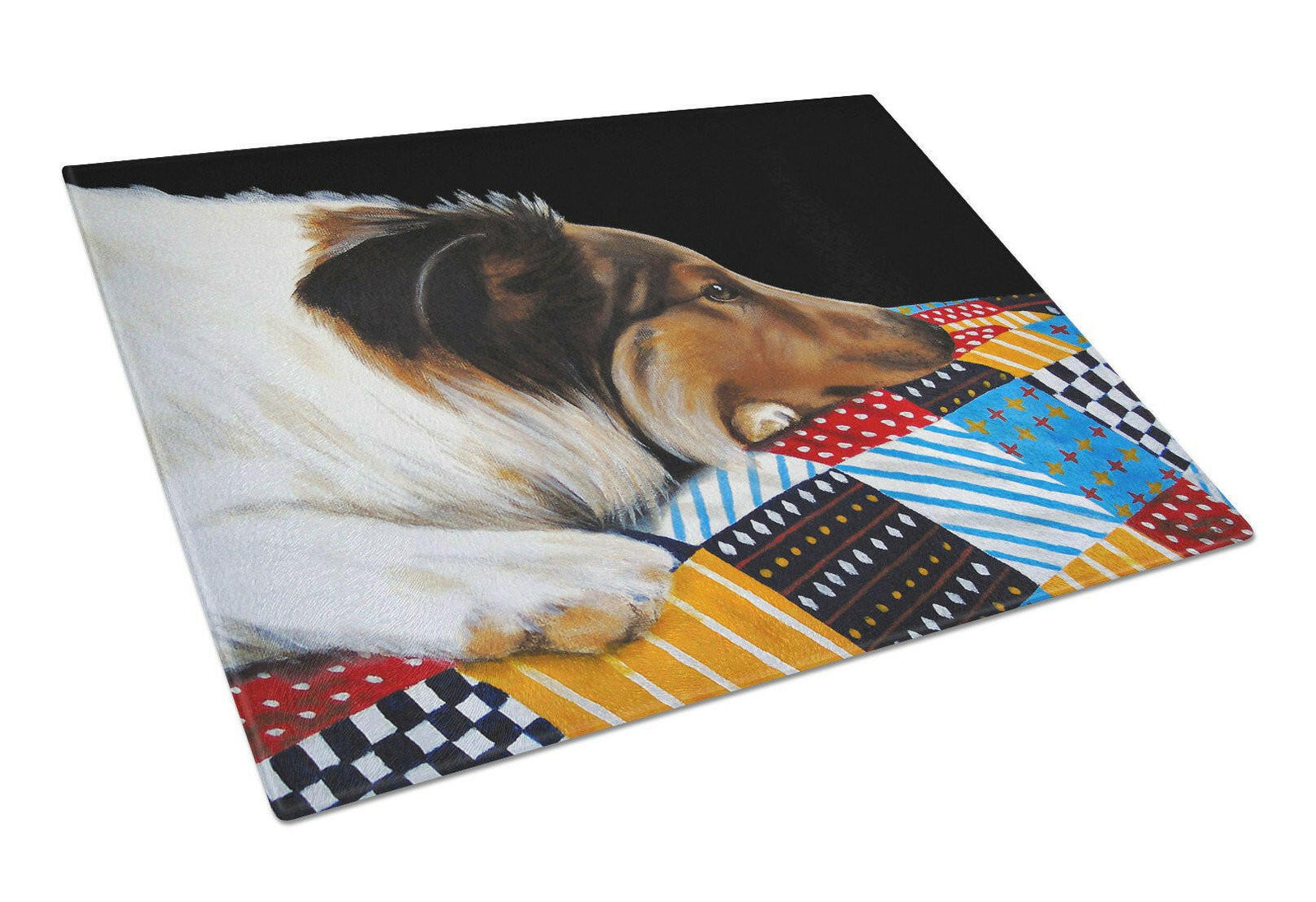 Day Dreamer Collie Glass Cutting Board Large AMB1037LCB by Caroline's Treasures