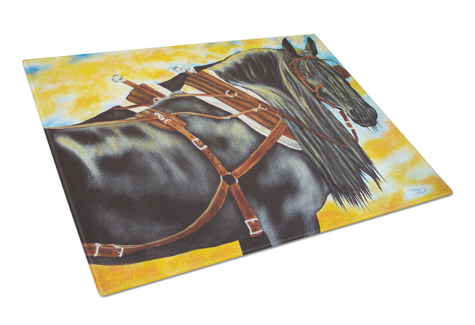 Day's End Horse Glass Cutting Board Large AMB1238LCB by Caroline's Treasures