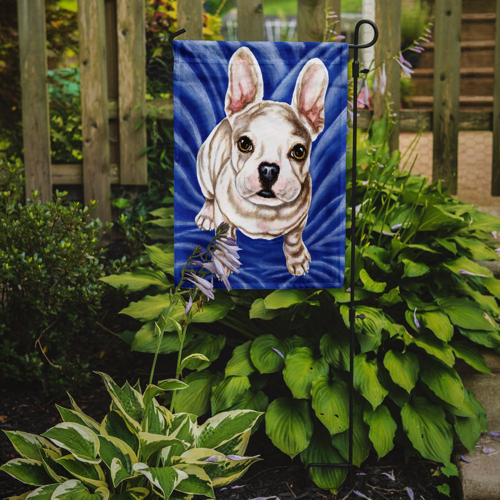 Diamond in Blue French Bulldog Flag Garden Size