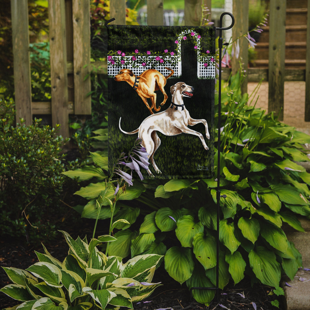 Rose Garden Frolick Greyhounds Flag Garden Size AMB1354GF