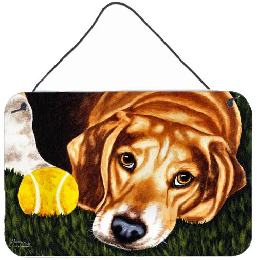 Have Ball Will Travel Beagle Wall or Door Hanging Prints AMB1358DS812 by Caroline's Treasures
