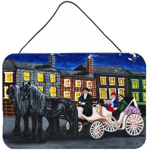 City Carriage Ride Horse Wall or Door Hanging Prints AMB1409DS812 by Caroline's Treasures
