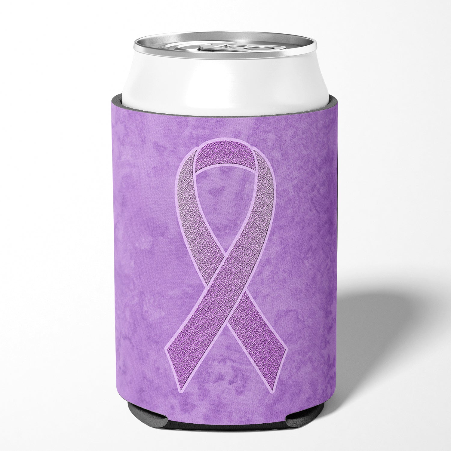 Lavender Ribbon for All Cancer Awareness Can or Bottle Hugger AN1200CC