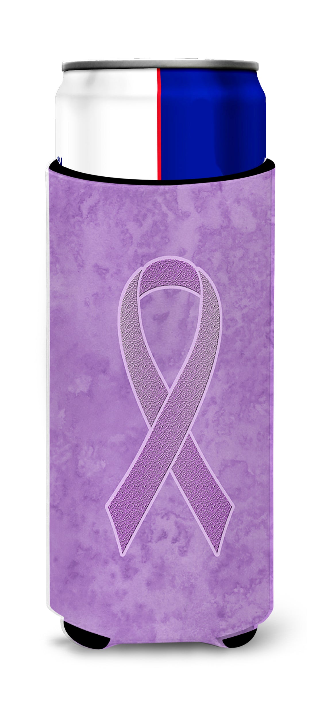 Lavender Ribbon for All Cancer Awareness Ultra Beverage Insulators for slim cans AN1200MUK