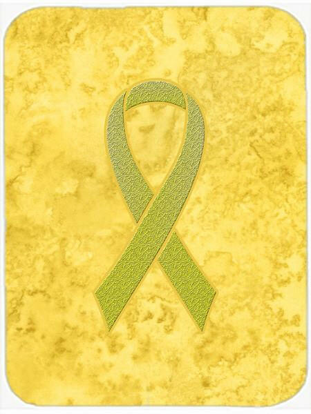 Yellow Ribbon for Sarcoma, Bone or Bladder Cancer Awareness Mouse Pad, Hot Pad or Trivet AN1203MP by Caroline's Treasures