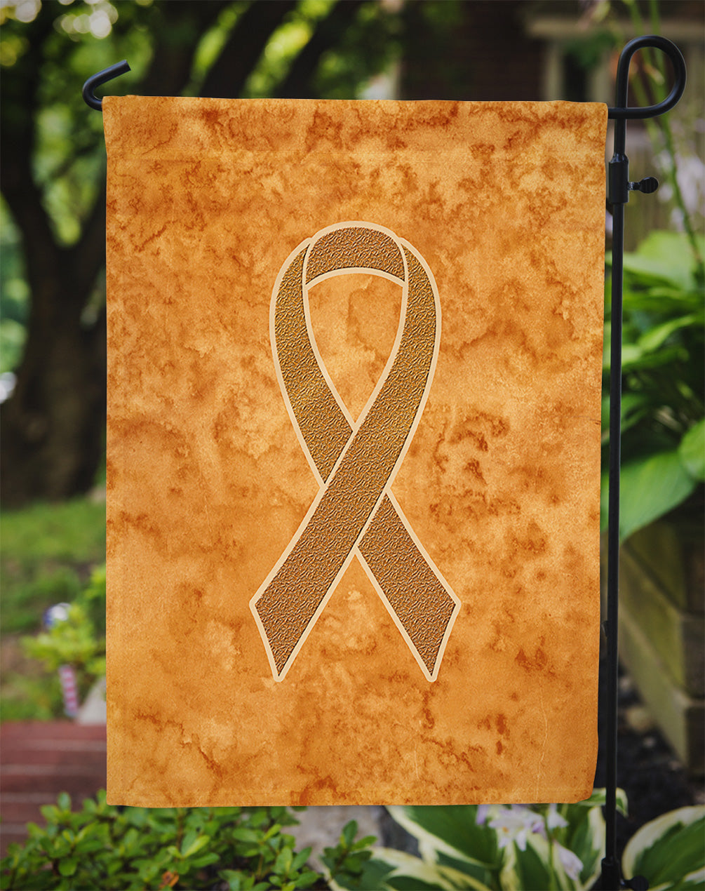 Orange Ribbon for Leukemia Awareness Flag Garden Size AN1204GF