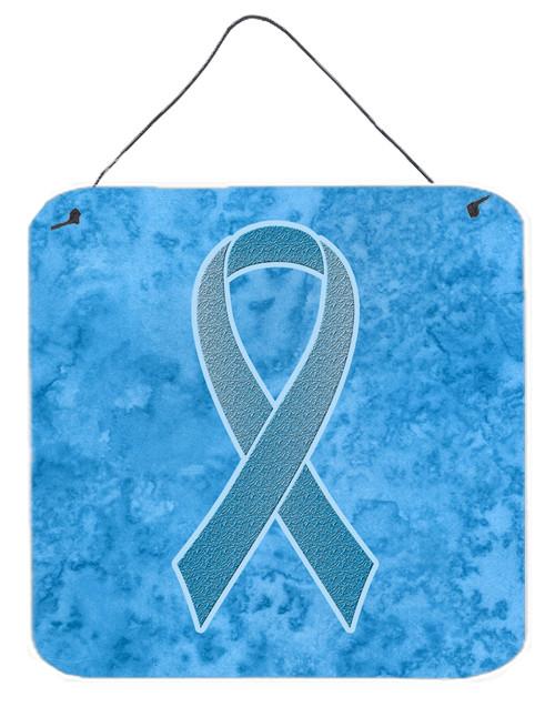 Blue Ribbon for Prostate Cancer Awareness Wall or Door Hanging Prints AN1206DS66 by Caroline's Treasures