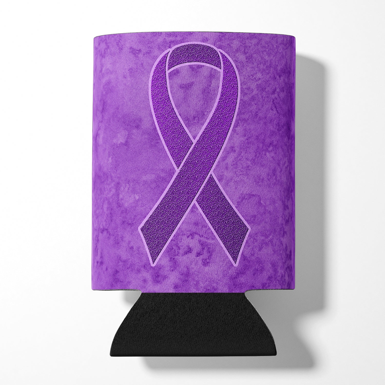 Purple Ribbon for Pancreatic and Leiomyosarcoma Cancer Awareness Can or Bottle Hugger AN1207CC