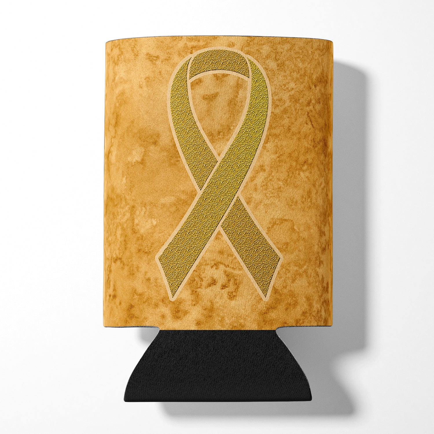 Gold Ribbon for Childhood Cancers Awareness Can or Bottle Hugger AN1209CC