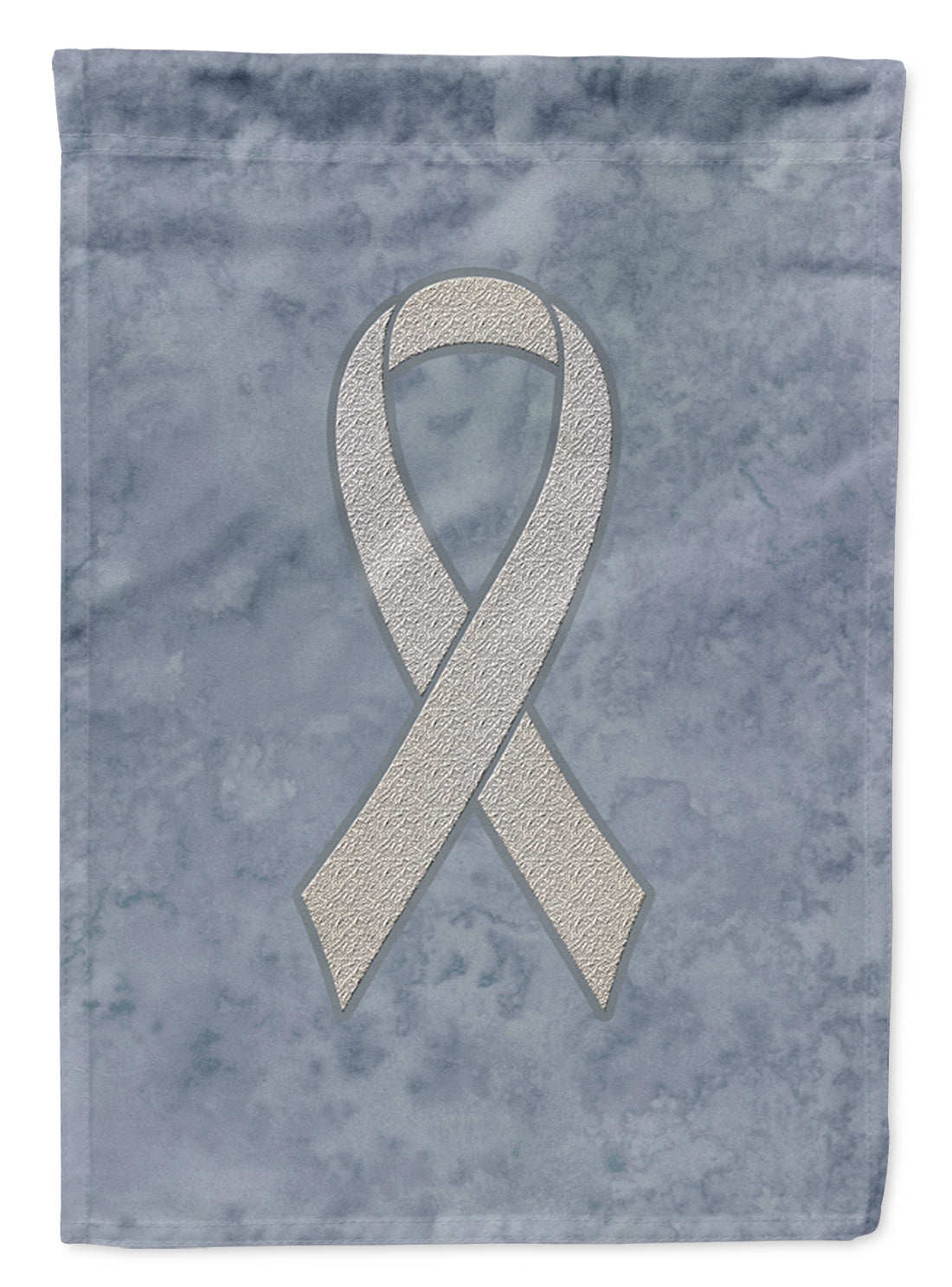 Clear Ribbon for Lung Cancer Awareness Flag Canvas House Size AN1210CHF