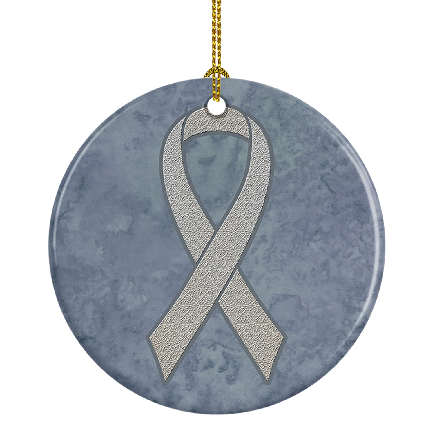Clear Ribbon for Lung Cancer Awareness Ceramic Ornament AN1210CO1 - the-store.com