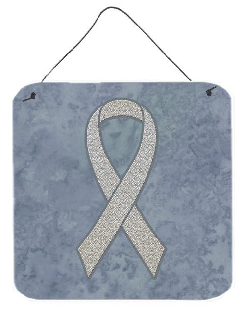 Clear Ribbon for Lung Cancer Awareness Wall or Door Hanging Prints AN1210DS66 by Caroline's Treasures