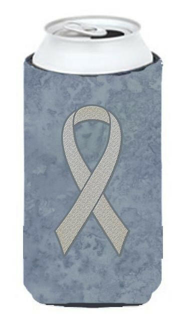Clear Ribbon for Lung Cancer Awareness Tall Boy Beverage Insulator Hugger AN1210TBC by Caroline's Treasures