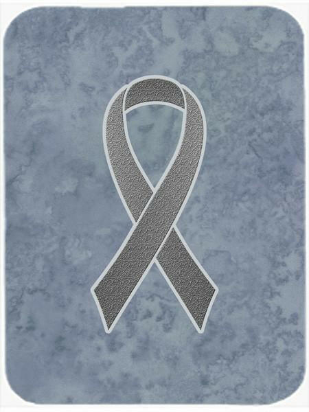 Grey Ribbon for Brain Cancer Awareness Glass Cutting Board Large Size AN1211LCB by Caroline&#39;s Treasures