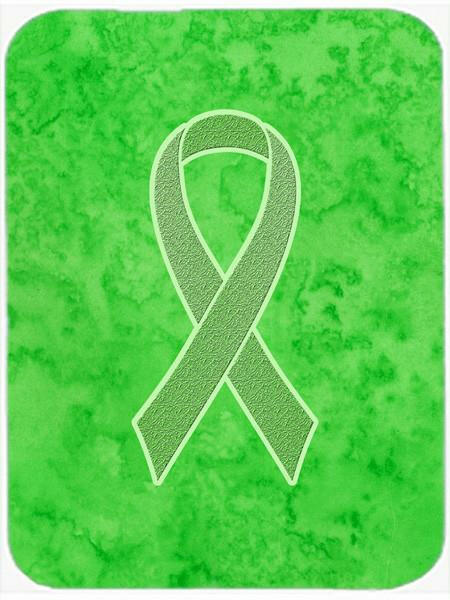 Lime Green Ribbon for Lymphoma Cancer Awareness Glass Cutting Board Large Size AN1212LCB by Caroline&#39;s Treasures