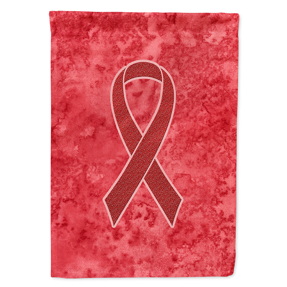 Red Ribbon for Aids Awareness Flag Canvas House Size AN1213CHF