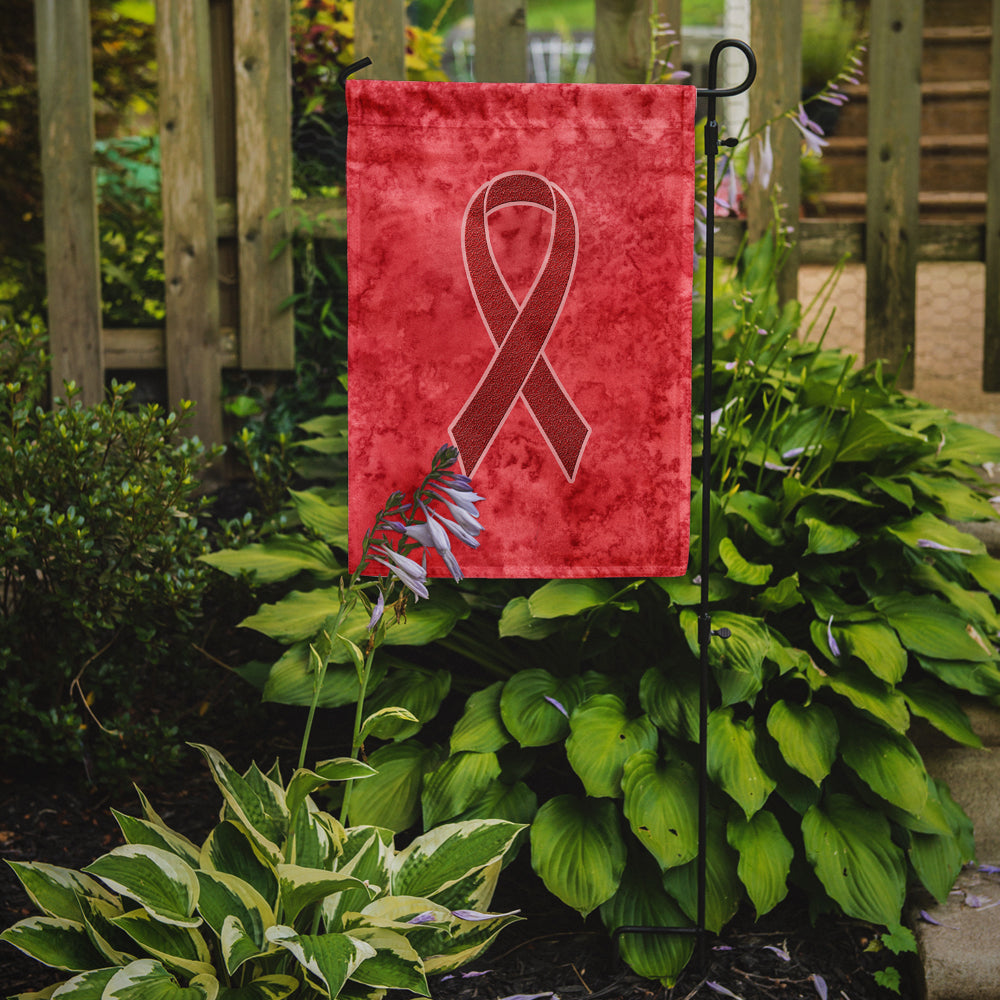 Red Ribbon for Aids Awareness Flag Garden Size AN1213GF