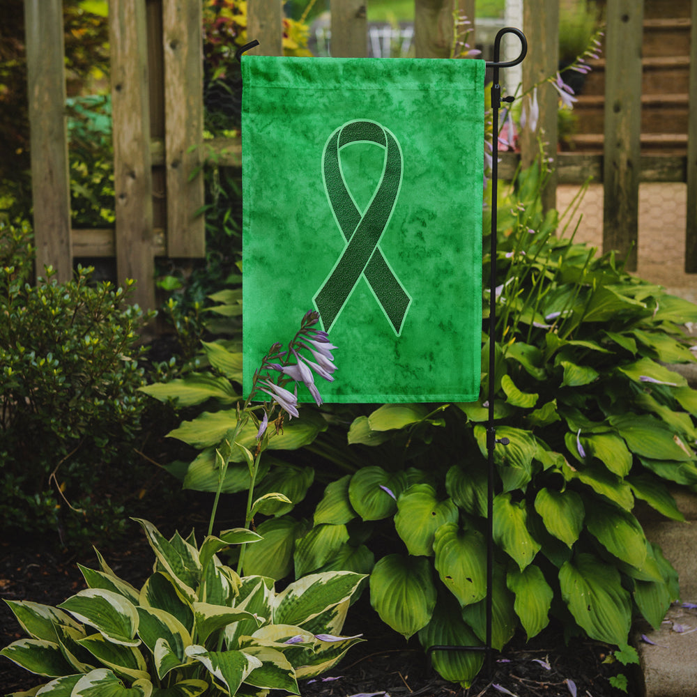 Kelly Green Ribbon for Kidney Cancer Awareness Flag Garden Size AN1220GF