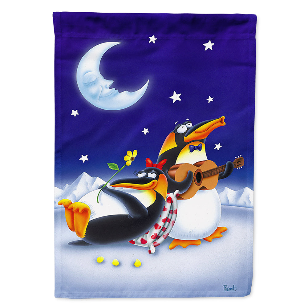 Music under the Moon Penguins Flag Canvas House Size
