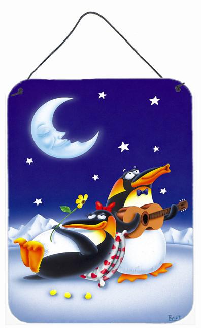 Music under the Moon Penguins Wall or Door Hanging Prints APH0243DS1216 by Caroline's Treasures