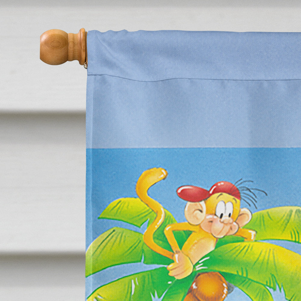 Bears playing Volleyball Flag Canvas House Size APH0389CHF