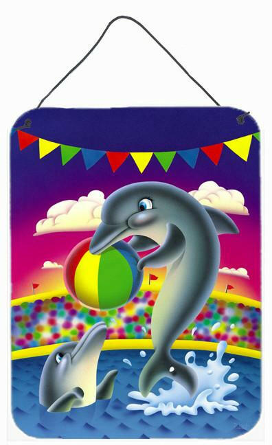 Dolphins performing for the crowds Wall or Door Hanging Prints APH0417DS1216 by Caroline's Treasures