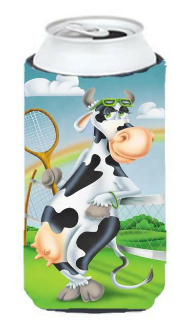 Cow playing Tennis Tall Boy Beverage Insulator Hugger APH0533TBC by Caroline's Treasures