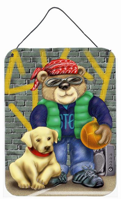 Teddy Bear and his Lab Wall or Door Hanging Prints APH0856DS1216 by Caroline's Treasures