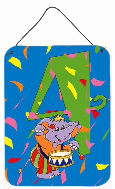 Happy 4th Birthday Age 4 Wall or Door Hanging Prints APH2162DS1216 by Caroline's Treasures