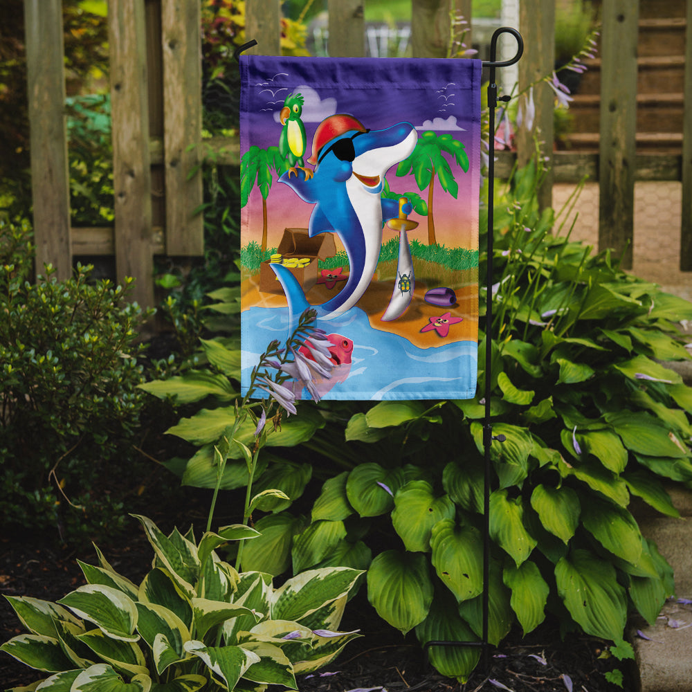 Dolphin Pirate Flag Garden Size