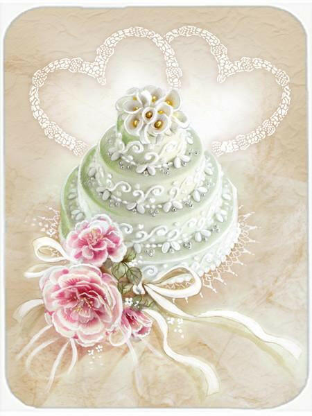 Wedding Cake Glass Cutting Board Large APH3648LCB by Caroline&#39;s Treasures