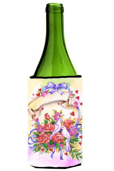 Wedding Bouquet Wine Bottle Beverage Insulator Hugger APH4070LITERK by Caroline's Treasures