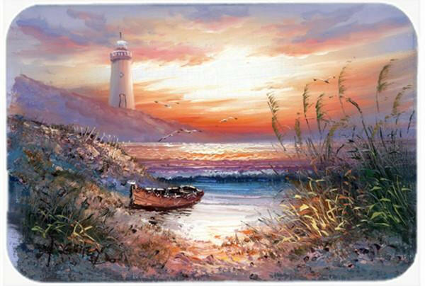 Lighthouse Scene with Boat Glass Cutting Board Large APH4130LCB by Caroline&#39;s Treasures