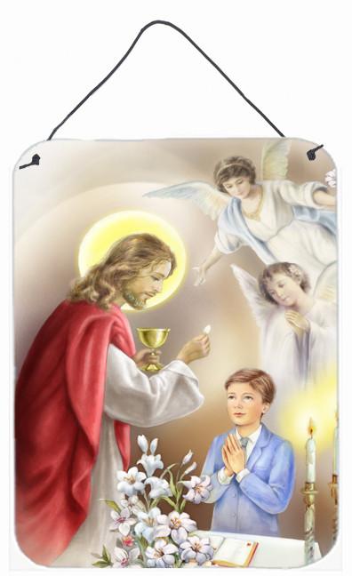 First Communion Boy Wall or Door Hanging Prints APH7584DS1216 by Caroline's Treasures