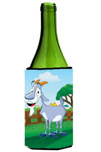 Billy the Goat Wine Bottle Beverage Insulator Hugger APH7634LITERK by Caroline's Treasures