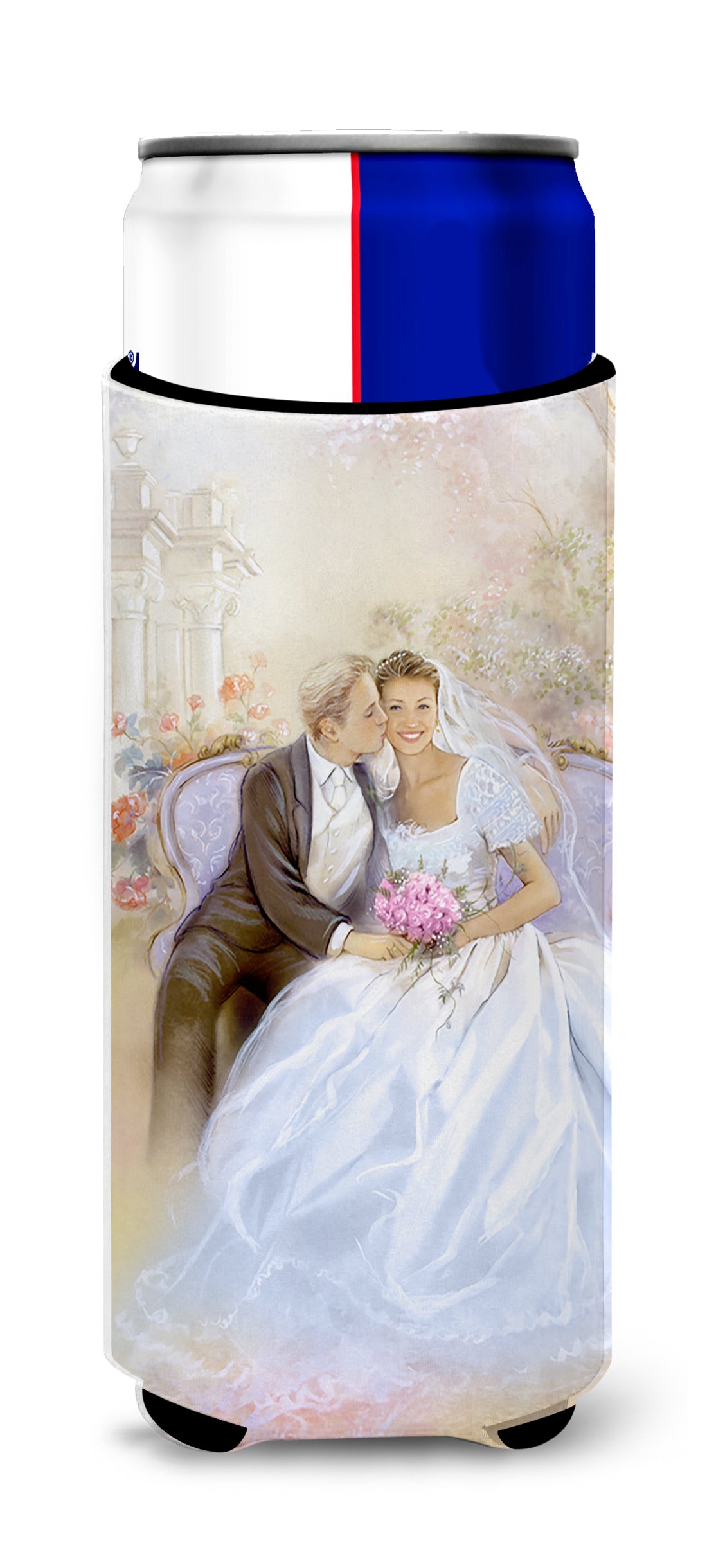 Wedding Couple Kiss  Ultra Beverage Insulators for slim cans APH8292MUK