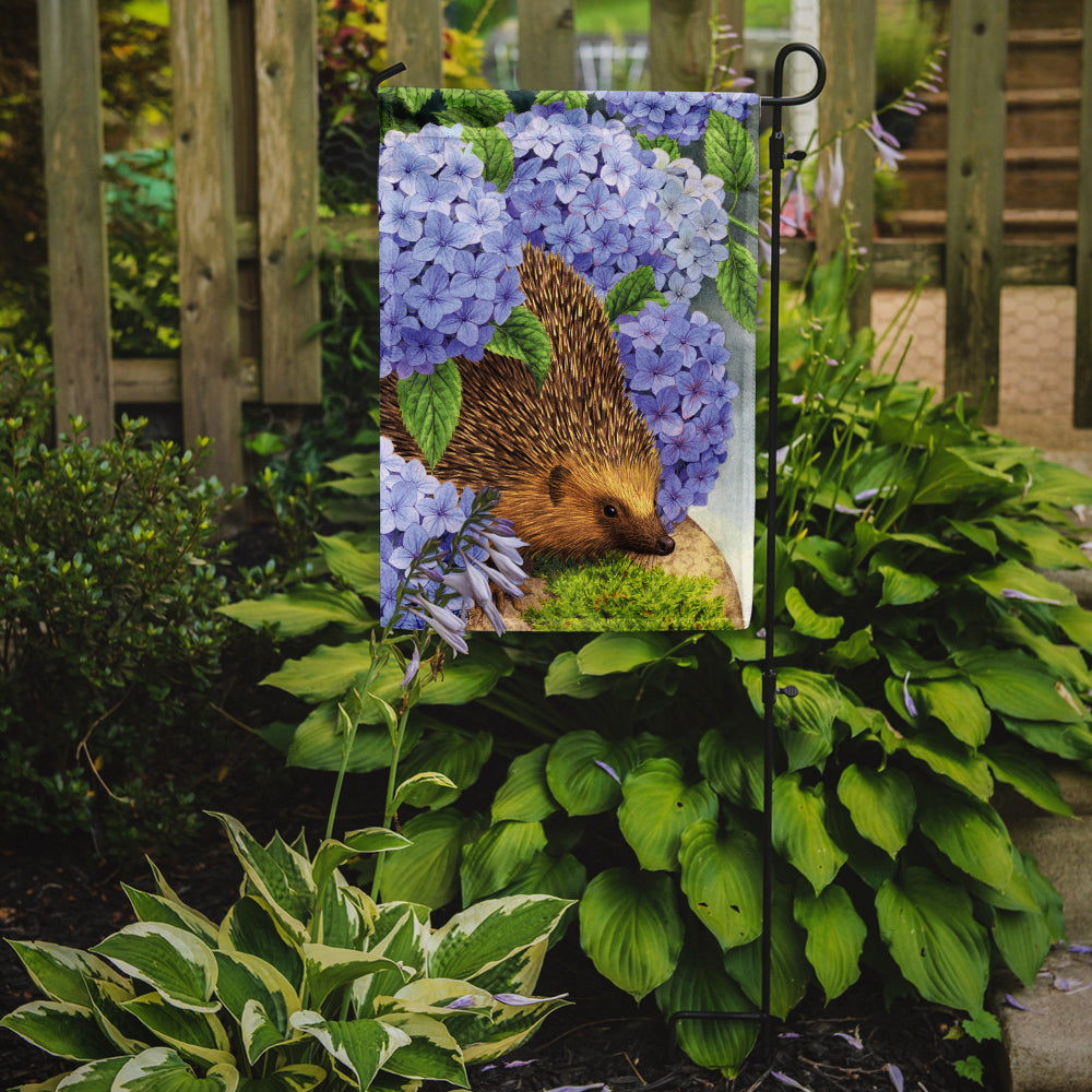 Hedgehog & Hydrangea Flag Garden Size ASA2001GF.