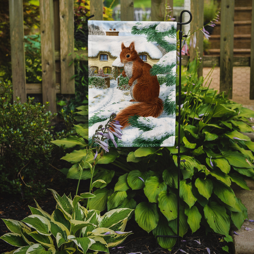 Red Squirrel & Cottage Flag Garden Size ASA2014GF.
