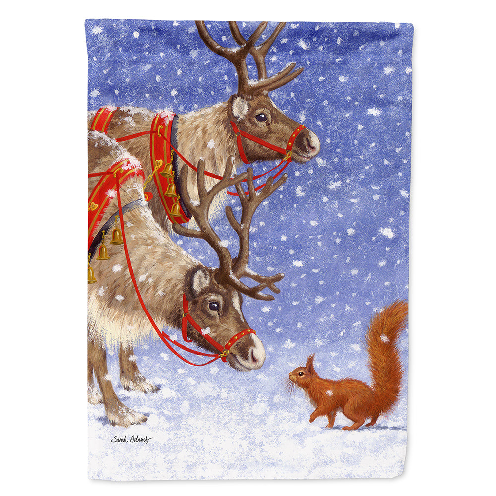 Reindeers & Squirrel Flag Canvas House Size ASA2016CHF