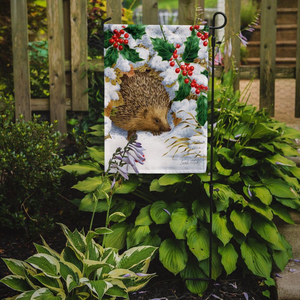 Hedgehog and Holly Flag Garden Size ASA2030GF.