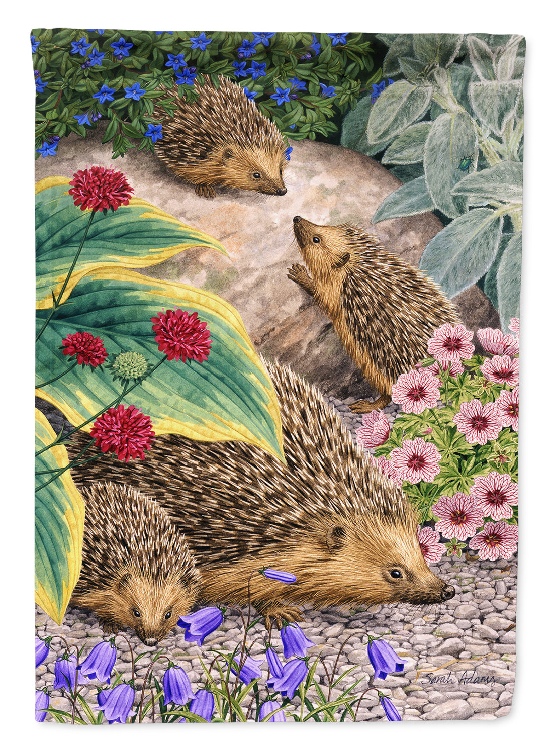 Hedgehogs Flag Garden Size ASA2072GF.